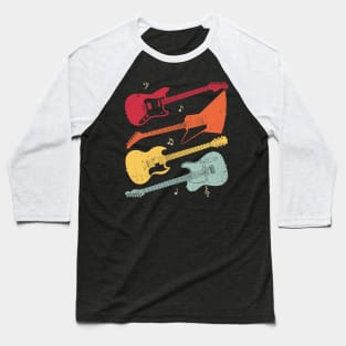 Vintage 1980 Memphis Electric Guitar Baseball T-Shirt